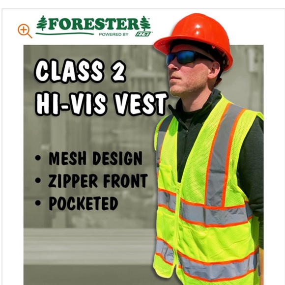 Safety Mens Reflective Vest Yellow ANSI 107-2010 Class 2 Size XL - Picture 2 of 5